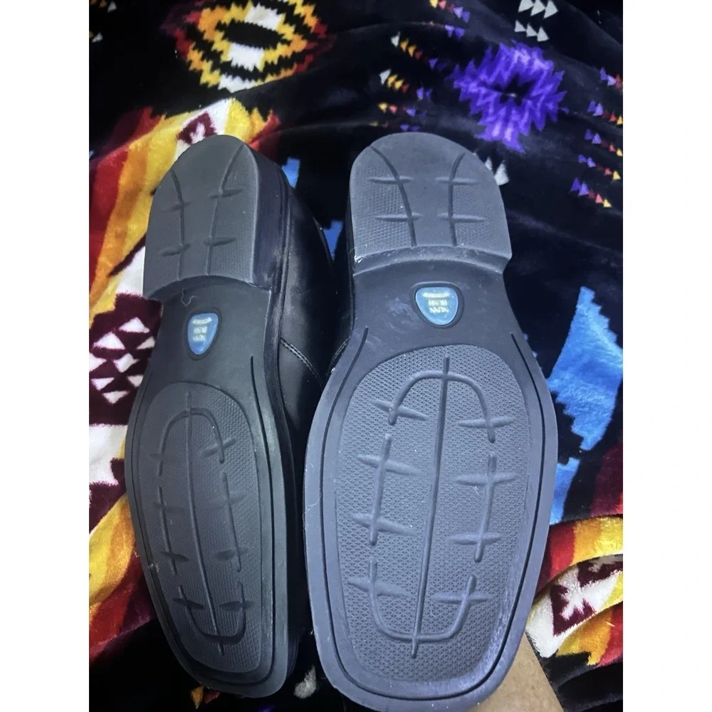 Nunn Bush KORE Bleeker St Men's Slip-On‎ Comfort Gel Black Leather Shoes 8M